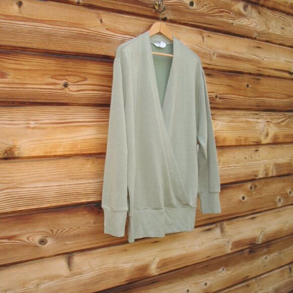 NWT Athleta Purana Plush V Neck Wrap Sweatshirt Top - Picture 4 of 10